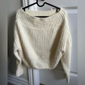 Dynamite Sweater - Super Soft & Off-the-Shoulder - XS